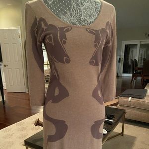 Bar III- sweater deer dress 🦌